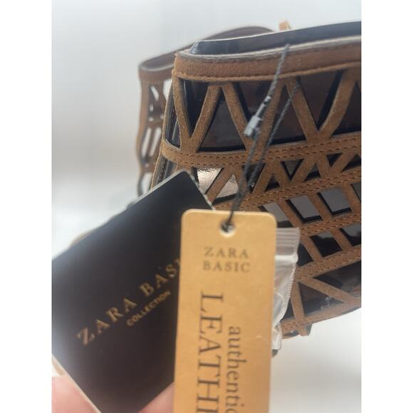 NWT ZARA Woman Leather High Heel Shoes US9 EU 40. MSRP $99 - Picture 2 of 6